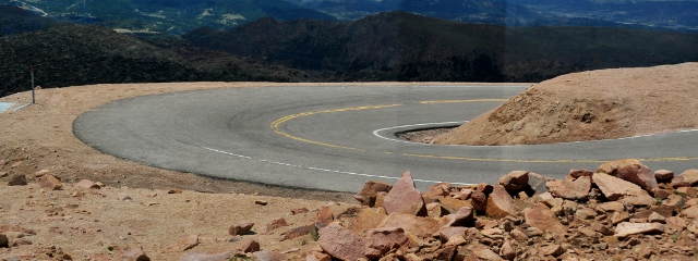 Pike's Peak Highway near the summit